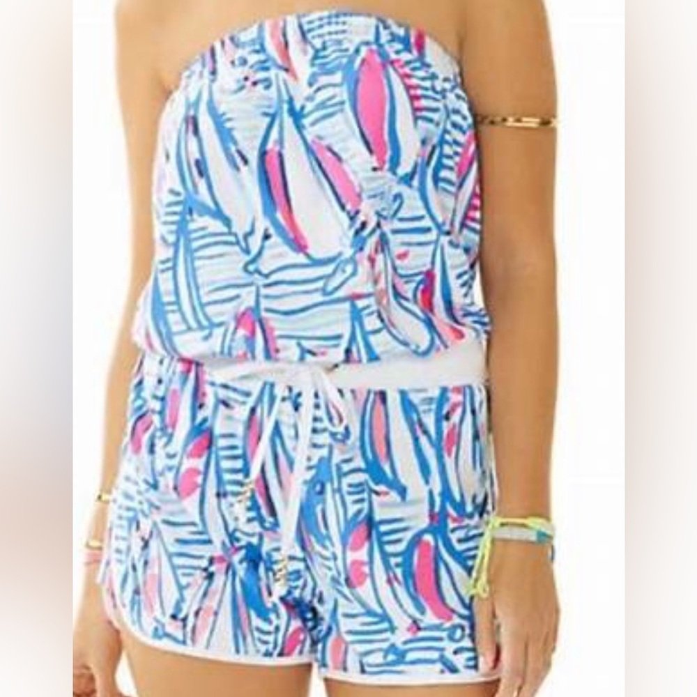 Lilly Pulitzer, Terry Cloth Romper, US XS